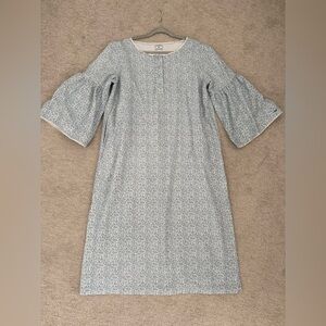 Petite Plume Nightgown Seraphine Cotton Flannel  Blue Pajamas Size XL